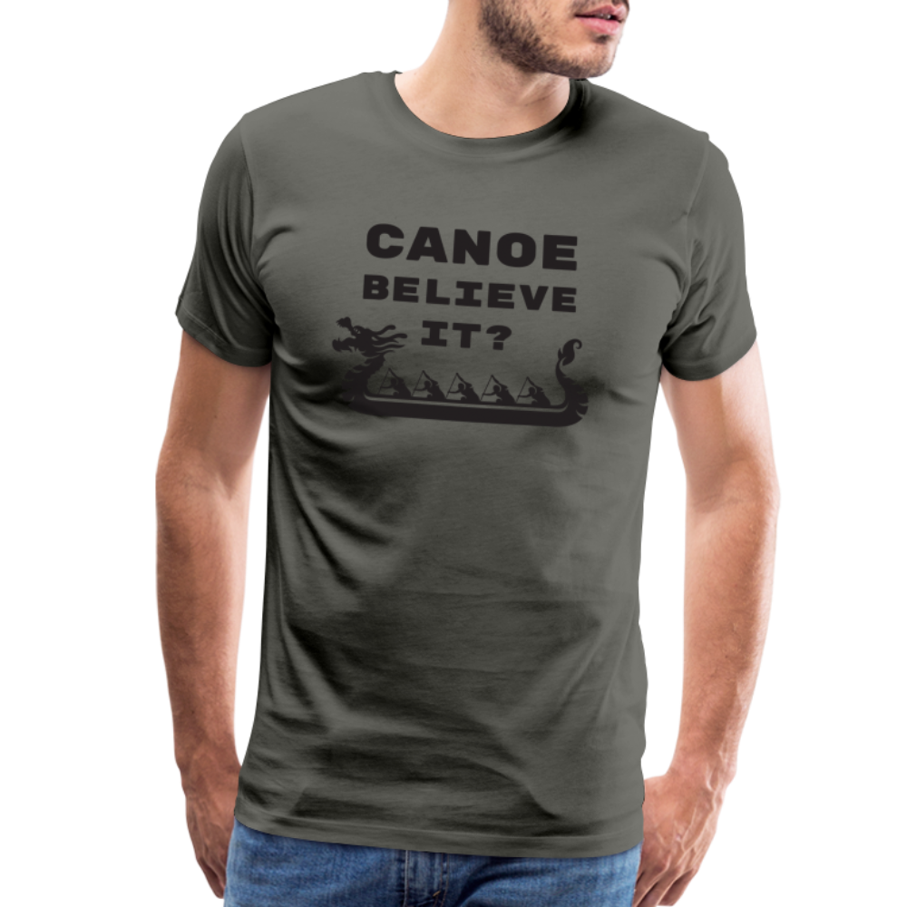 Canoe Believe It? Premium T-Shirt - asphalt gray