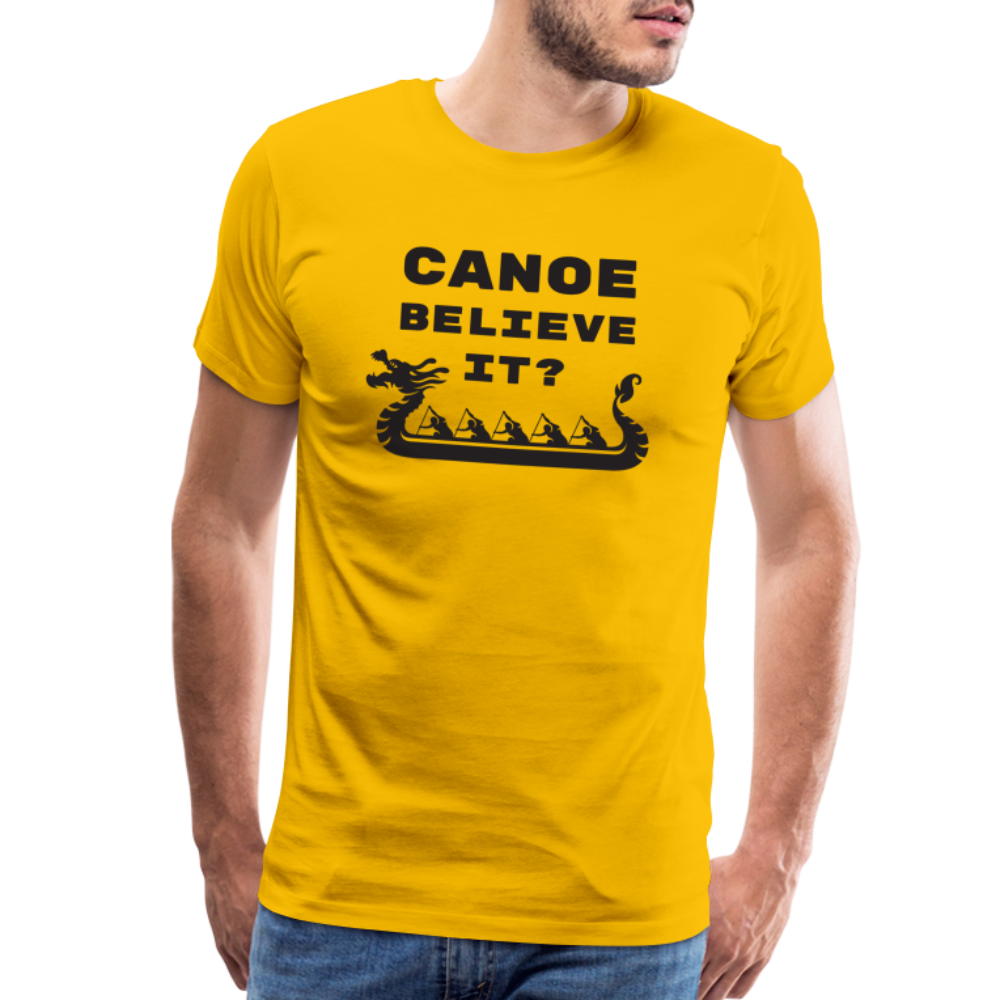 Canoe Believe It? Premium T-Shirt - sun yellow